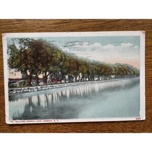 Vintage 1921 The Willows Seneca Lake Geneva NY Posted Postcard